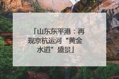 山东东平港：再现京杭运河“黄金水道”盛景