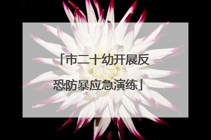 市二十幼开展反恐防暴应急演练