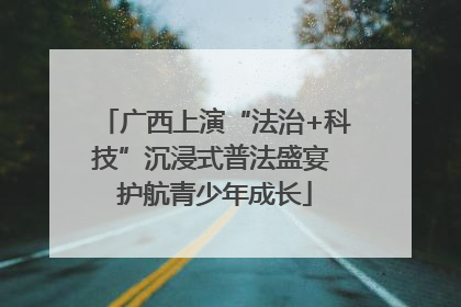 广西上演“法治+科技”沉浸式普法盛宴 护航青少年成长