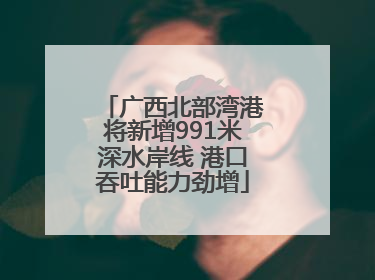 广西北部湾港将新增991米深水岸线 港口吞吐能力劲增