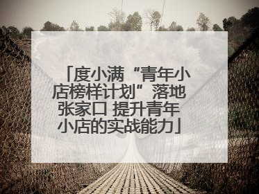 度小满“青年小店榜样计划”落地张家口 提升青年小店的实战能力