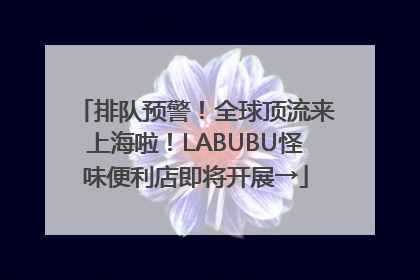 排队预警！全球顶流来上海啦！LABUBU怪味便利店即将开展→