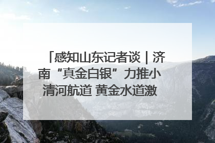 感知山东记者谈｜济南“真金白银”力推小清河航道 黄金水道激活区域经济新动能