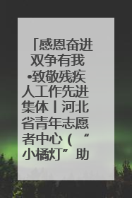 感恩奋进 双争有我•致敬残疾人工作先进集体丨河北省青年志愿者中心（“小橘灯”助残接力计划实施团队）：用温暖陪伴，守护特殊孩子成长