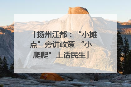 扬州江都：“小摊点”旁讲政策 “小爬爬”上话民生