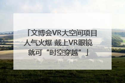 文博会VR大空间项目人气火爆 戴上VR眼镜就可“时空穿越”