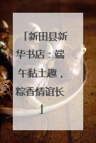 新田县新华书店：端午黏土趣，粽香情谊长