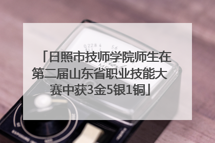 日照市技师学院师生在第二届山东省职业技能大赛中获3金5银1铜