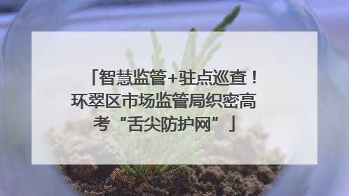 智慧监管+驻点巡查！环翠区市场监管局织密高考“舌尖防护网”