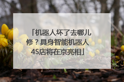 机器人坏了去哪儿修？具身智能机器人4S店将在京亮相