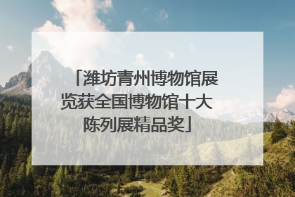 潍坊青州博物馆展览获全国博物馆十大陈列展精品奖