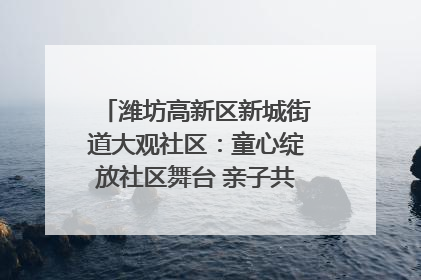 潍坊高新区新城街道大观社区：童心绽放社区舞台 亲子共谱六一欢歌