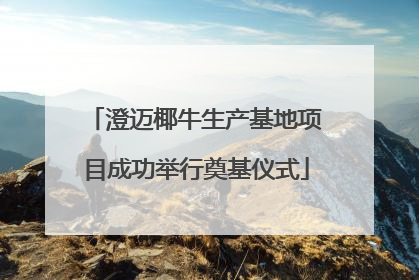 澄迈椰牛生产基地项目成功举行奠基仪式