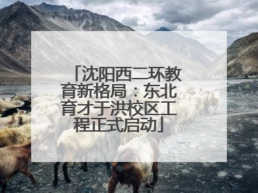 沈阳西二环教育新格局：东北育才于洪校区工程正式启动