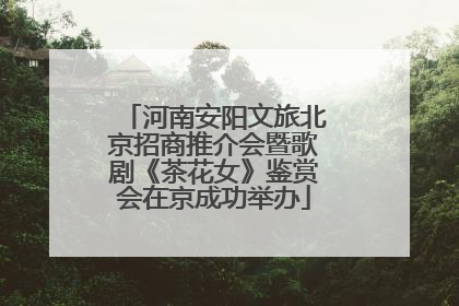 河南安阳文旅北京招商推介会暨歌剧《茶花女》鉴赏会在京成功举办