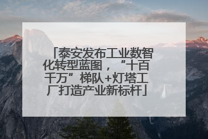 泰安发布工业数智化转型蓝图，“十百千万”梯队+灯塔工厂打造产业新标杆
