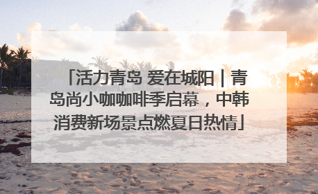 活力青岛 爱在城阳｜青岛尚小咖咖啡季启幕，中韩消费新场景点燃夏日热情
