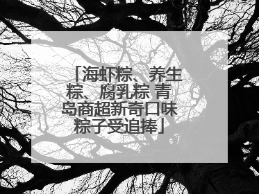 海虾粽、养生粽、腐乳粽 青岛商超新奇口味粽子受追捧
