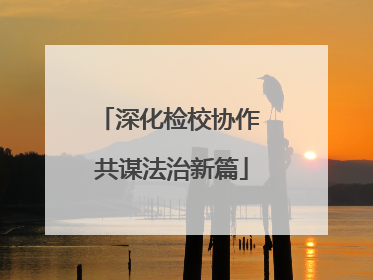 深化检校协作 共谋法治新篇