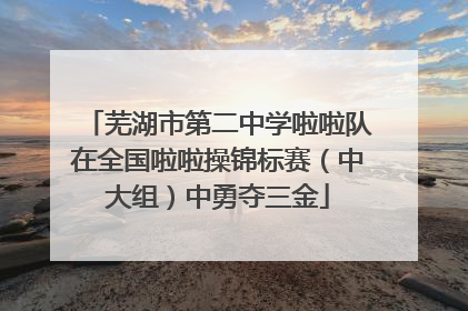 芜湖市第二中学啦啦队在全国啦啦操锦标赛（中大组）中勇夺三金