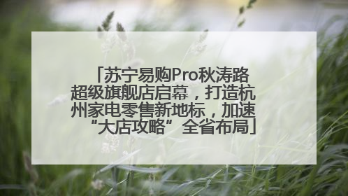 苏宁易购Pro秋涛路超级旗舰店启幕，打造杭州家电零售新地标，加速“大店攻略”全省布局