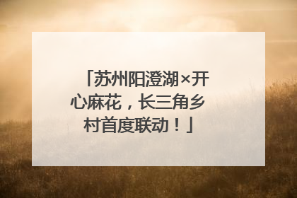 苏州阳澄湖×开心麻花，长三角乡村首度联动！