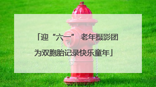 迎“六一” 老年摄影团为双胞胎记录快乐童年