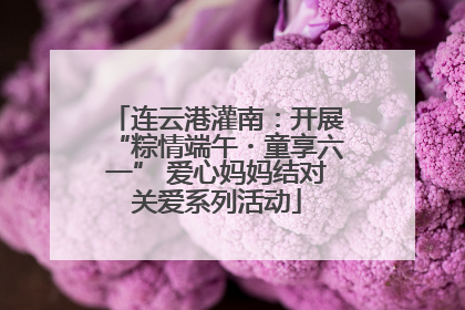 连云港灌南：开展“粽情端午・童享六一” 爱心妈妈结对关爱系列活动