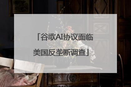 谷歌AI协议面临美国反垄断调查