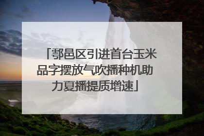 鄠邑区引进首台玉米品字摆放气吹播种机助力夏播提质增速
