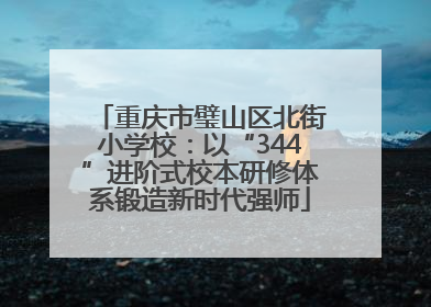 重庆市璧山区北街小学校：以“344”进阶式校本研修体系锻造新时代强师