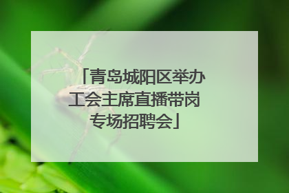 青岛城阳区举办工会主席直播带岗专场招聘会