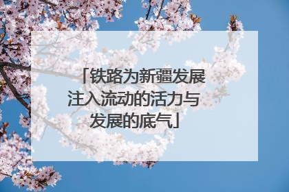 铁路为新疆发展注入流动的活力与发展的底气