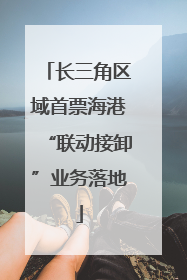 长三角区域首票海港“联动接卸”业务落地