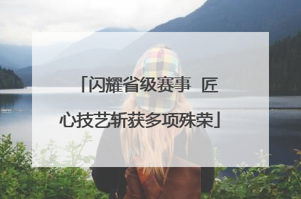 闪耀省级赛事  匠心技艺斩获多项殊荣