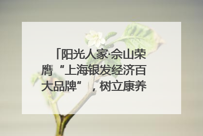 阳光人家·佘山荣膺“上海银发经济百大品牌”，树立康养行业新标杆