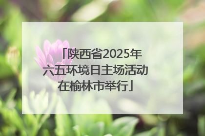 陕西省2025年六五环境日主场活动在榆林市举行