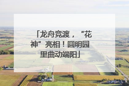 龙舟竞渡，“花神”亮相！圆明园里曲动端阳