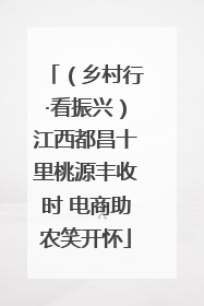 （乡村行·看振兴）江西都昌十里桃源丰收时 电商助农笑开怀