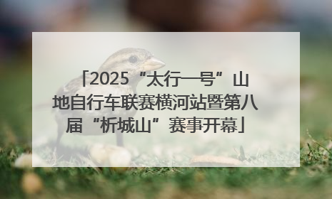2025“太行一号”山地自行车联赛横河站暨第八届“析城山”赛事开幕