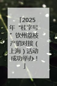 2025年“桂字号”钦州荔枝产销对接（上海）活动成功举办！