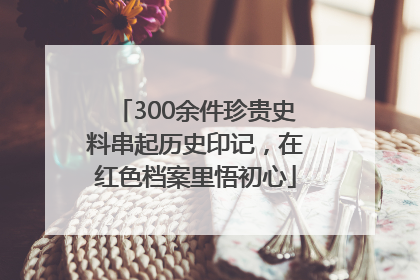 300余件珍贵史料串起历史印记，在红色档案里悟初心